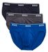 Hugo Boss Herenslips (3-pack) True Blue/Sky Captain/Forged Iron M