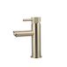Sanilux Mia Wastafelmengkraan Opbouw Met Geribbeld Knop Goud Geborsteld