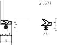 Deventer Deurdichting S6577 12Mm Zwart - 150 Meter