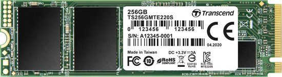 Transcend 220S 256GB NVMe PCIe M.2 SSD - TS256GMTE220S