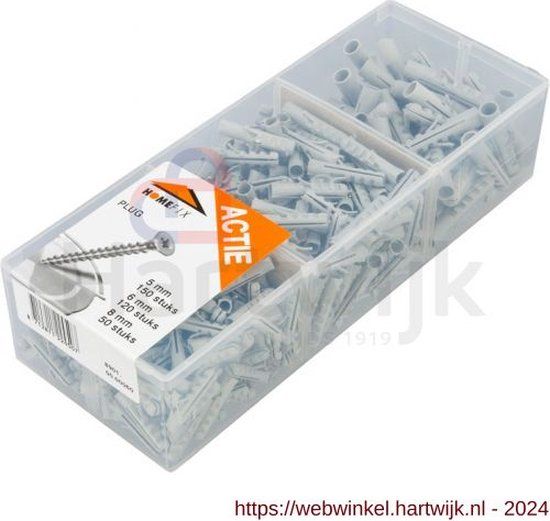 Homefix pluggen assortimentskuip 5mm 6mm 8mm