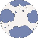 Bonateks, Ronde digitaal bedrukte muismat, antislip onderkant, voor kantoor en thuis, diameter: 22 cm