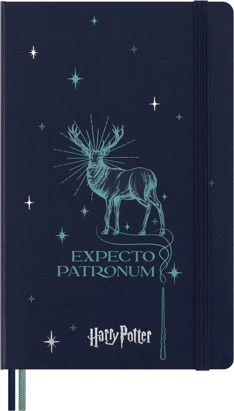 Moleskine Limited Edition Harry Potter Notitieboek - Large (13x21cm) - Gelinieerd - Expecto Patronum