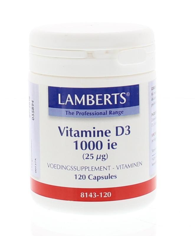 Lamberts Vitamine d 1000 ie 25 mcg 120 cap