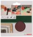 Bosch set de 5 pièces de papier de verre pour perceuse 125 mm non perforé - grain 120