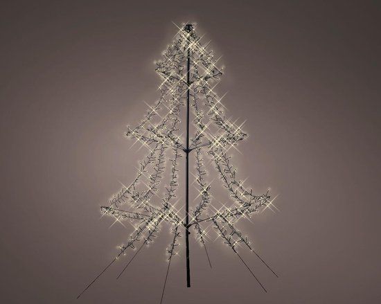 Lumineo LED Boom Metaal - 200cm - 1200 Lampjes - Buiten - Dimbaar