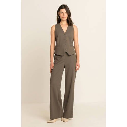 Expresso bruine flared broek