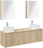 vidaXL Badkamerkastenset 5 stuks Sonoma Eiken Bewerkt hout