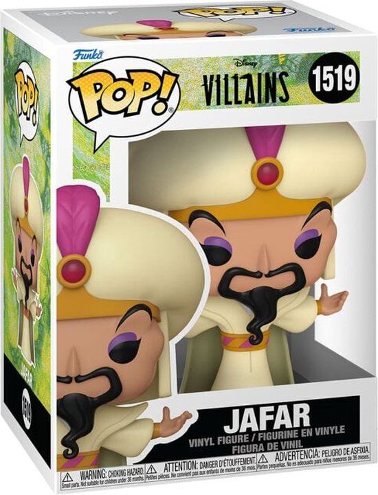 Funko Pop! Disney Villains Jafar Vinyl Figuur 1519 Meerkleurig