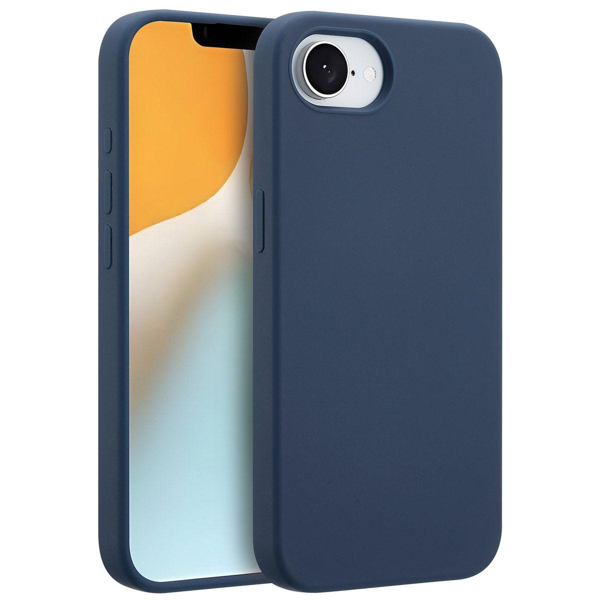 Accezz Liquid Silicone Backcover met MagSafe Apple iPhone 17e / 16e - Donkerblauw