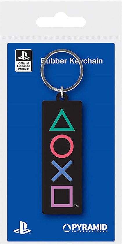 Pyramid International Playstation: Shapes Rubber Keychain Merchandise