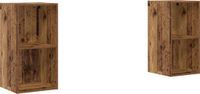 vidaXL Tv-meubelset - 2 stuks - Oud Hout