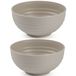 Plasticforte - Kommetjes/Schaaltjes - 4x - kunststof - D13 cm - taupe
