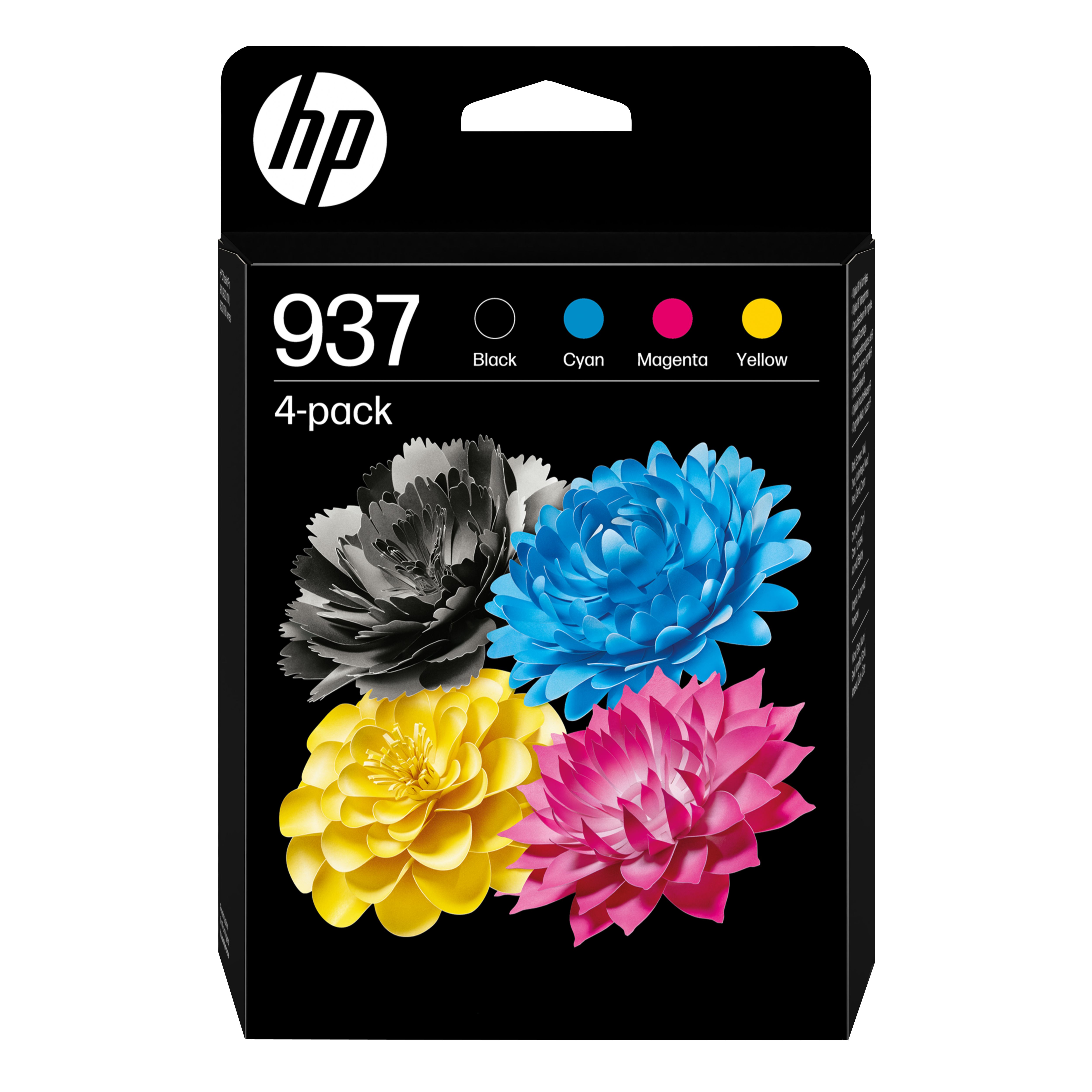 HP 937 CMYK Original Ink Cartridge 4-Pack