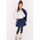 B.Nosy aansluitende longsleeve met ruches - offwhite
