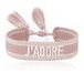 Deja Jewels Deja J'adore Minimalistische Armband - Oudroze/Wit