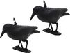 Bellatio design Duivenverjager Kraai - 2x - 35,5 cm - kunststof - vogelverjager raaf - vogelverschrikker