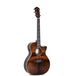 Sigma Guitars GWCE-2-BKW Special Edition Grand OM Cutaway Dark Stain Gloss guitare folk électro-acoustique finition brillante