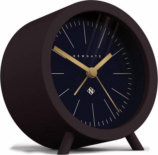 Newgate The Fred Wekker Klok - Bruin en Zwart - 11 cm