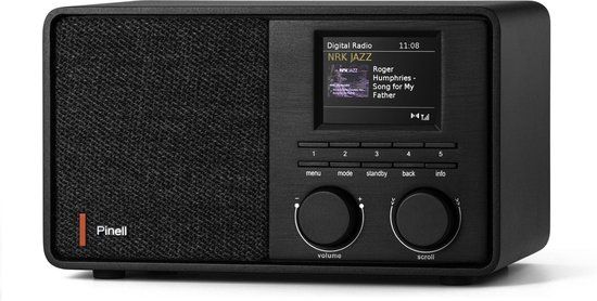 Pinell Supersound 201W - DAB+/Internet Tafelradio - Zwart