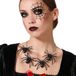 Atosa Verkleed sieraden ketting met spinnen - zwart - dames - kunststof - Heks/vampier