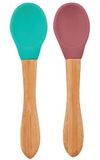 Minikoioi Scoops Cuillère Ensemble 2Pcs-Vert/Prune
