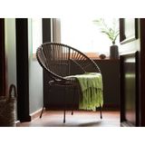 Beliani SARITA Wicker Stoel - Bruin - Rotan