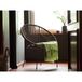 Beliani SARITA Chaise en rotin - Brun - Rotin