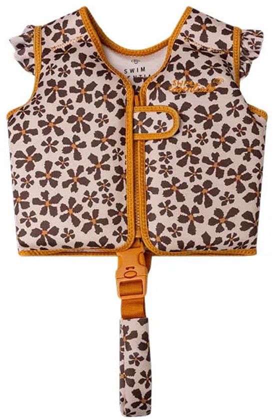 Swim Essentials Zwemvest - Oranje - Wild Flower - 1/2 Jaar