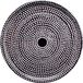 Marimekko plateau rond D46cm zwart