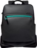 Piquadro Sac à dos pour ordinateur portable / Sac de travail / Sac à dos - 15,6 pouces - Cuir - C2OW - Noir