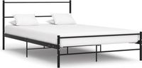 vidaXL Bedframe metaal zwart 120x200 cm