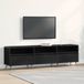 Prolenta Maison Exclusive - Meuble TV, dimensions 150 x 30 x 44,5 cm, finition noire imitation chêne