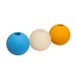 Amazon Basics Voordeelverpakking met Diverse Hondenballen om te Spelen, 6,35cm (3 Stuks), Blauw, Beige, Oranje