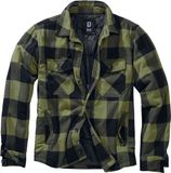 Brandit Flannel Heren Tussenseizoensjas - zwart/olijf - 5XL