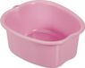 Relaxdays voetenbad met noppen - 15 x 33 x 38 cm - voetbadje - kunststof - ophangoogje - roze