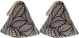 Luance Deurstopper - 2 stuks - 1 kg - Zwart - Polyester - 15 cm