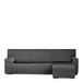 Eysa Light Bankhoes voor chaise longue Mini, met korte arm rechts, vooraan, antraciet