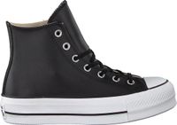 Converse Chuck Taylor All Star Lift Hi Sneakers Dames - Leren Sneaker - Zwart