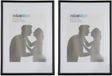 Relaxdays 4x cadre photo 20x30 - cadre interchangeable - cadre photo - noir