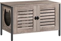 Merkloos / Sans marque Holland Connections Kattenbak ombouw - Kattenkast - Kattenhuis - Kattenhok meubel - 80x45x50 Cm - Hout - Bruin
