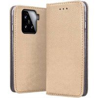 Xiaomi Housse pour Xiaomi 15 5G - etui coque pochette portefeuille + film ecran - OR MAGNET
