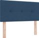 vidaXL Hoofdbord Blauw Stof 80 cm