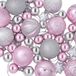 vidaXL Kerstballenset - 88 st - roze en zilver - Ø 6 cm - Kunststof