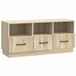 vidaXL TV-kast met lade Sonoma Eiken 102 x 34,5 x 47 cm Bewerkt hout