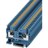 Phoenix Contact 3211819 Borne de passage 8.2 mm Connexion rapide Bleu 1 pièce
