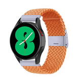 By Qubix Qubix - Braided nylon bandje - Oranje - Geschikt voor Huawei Watch 5 - 42mm