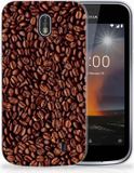 B2Ctelecom Nokia 1 Siliconen Case Koffiebonen