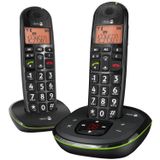 Doro PhoneEasy 105wr duo Téléphone analogique Présentation du numéro Noir