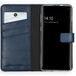 Selencia Echt Lederen Booktype Samsung Galaxy S10 Hoesje - Blauw